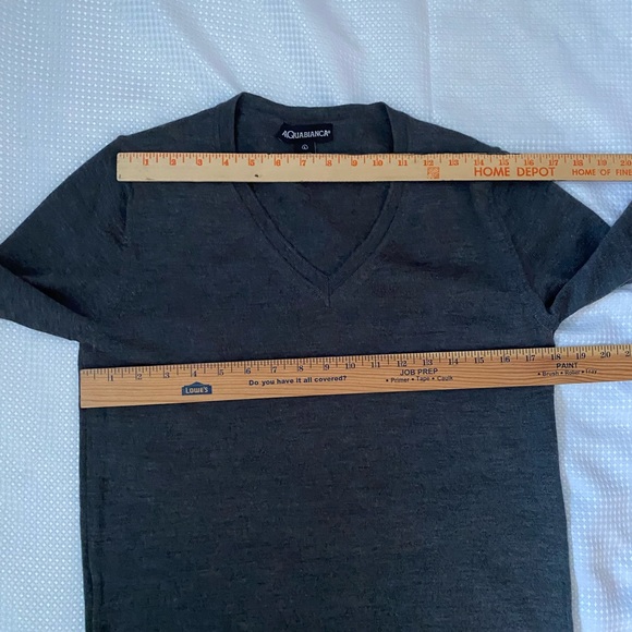 AC Quabianca 100% Wool V-neck, Women’s Sweater, Long-Sleeve, Size Large - Picture 5 of 9